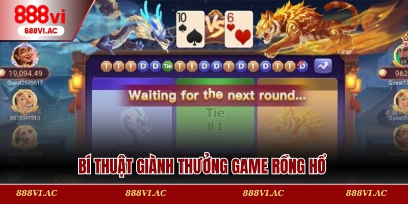 Bí thuật giành thưởng game rồng hổ